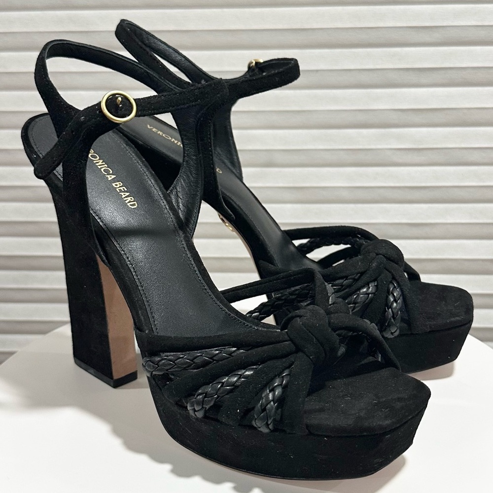 🌹VERONICA BEARD🌹 Flavia Platform Sandal Black Size: 8.5 - Picture 6 of 16
